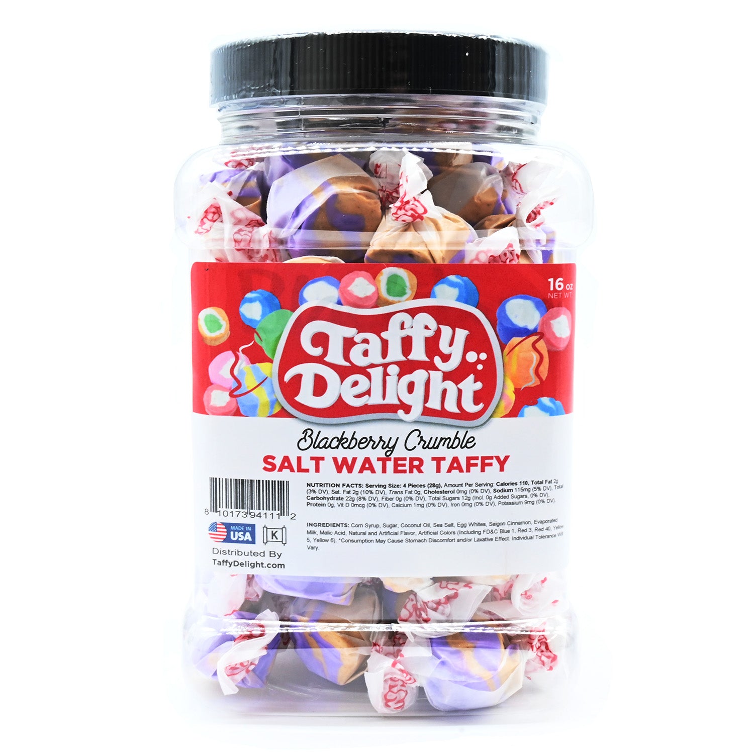 Taffy Delight Blackberry Crumble Salt Water Taffy