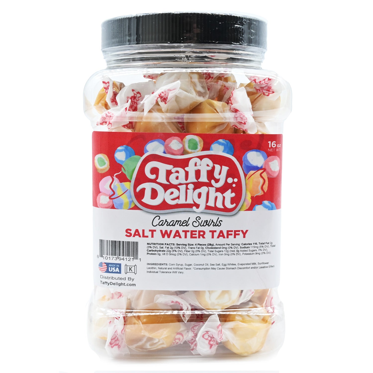 Taffy Delight Caramel Swirls Salt Water Taffy