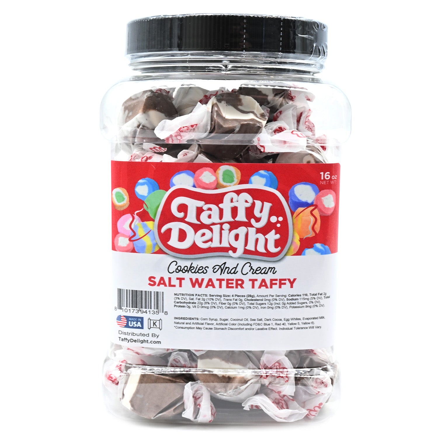 Taffy Delight Cookies and Cream Salt Water Taffy