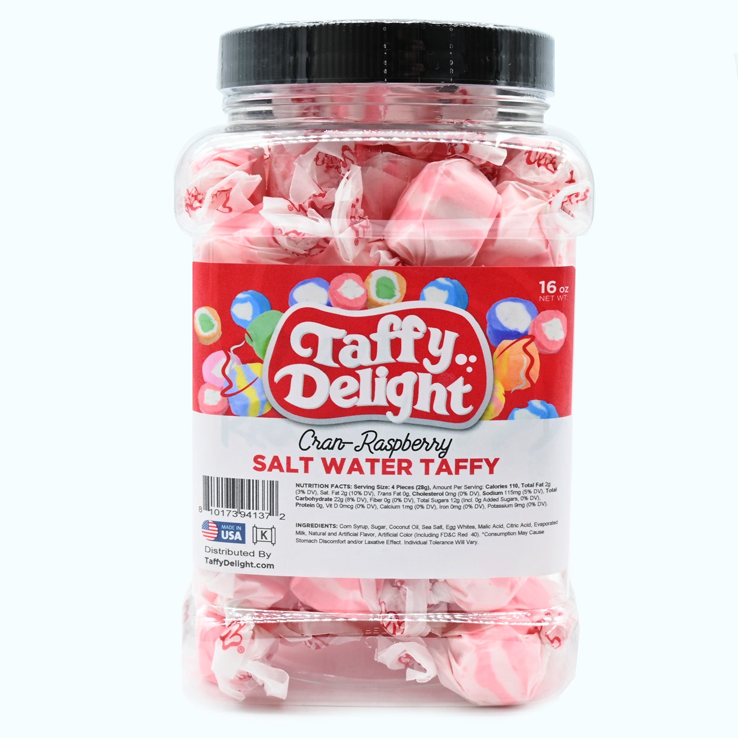 Taffy Delight Cran-Raspberry Salt Water Taffy