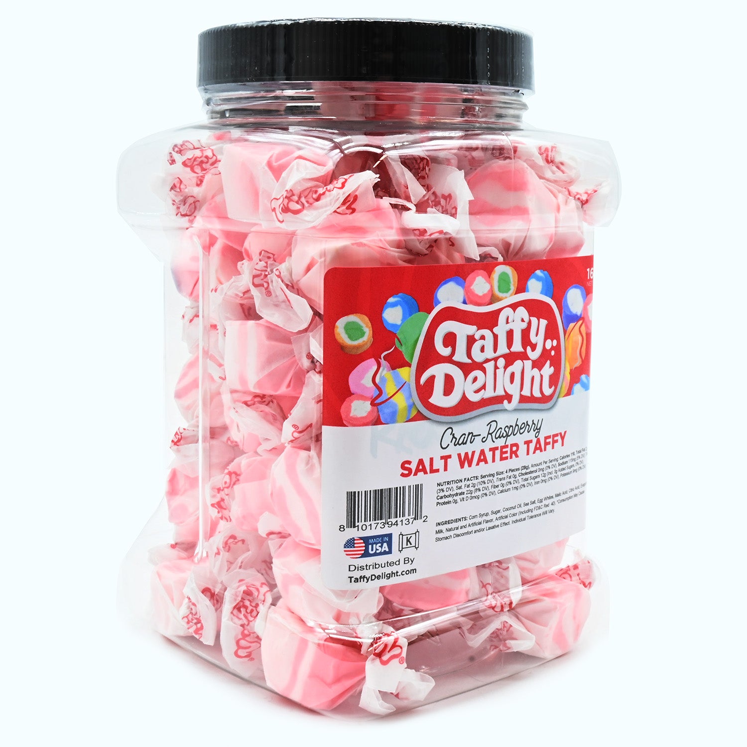 Taffy Delight Cran-Raspberry Salt Water Taffy