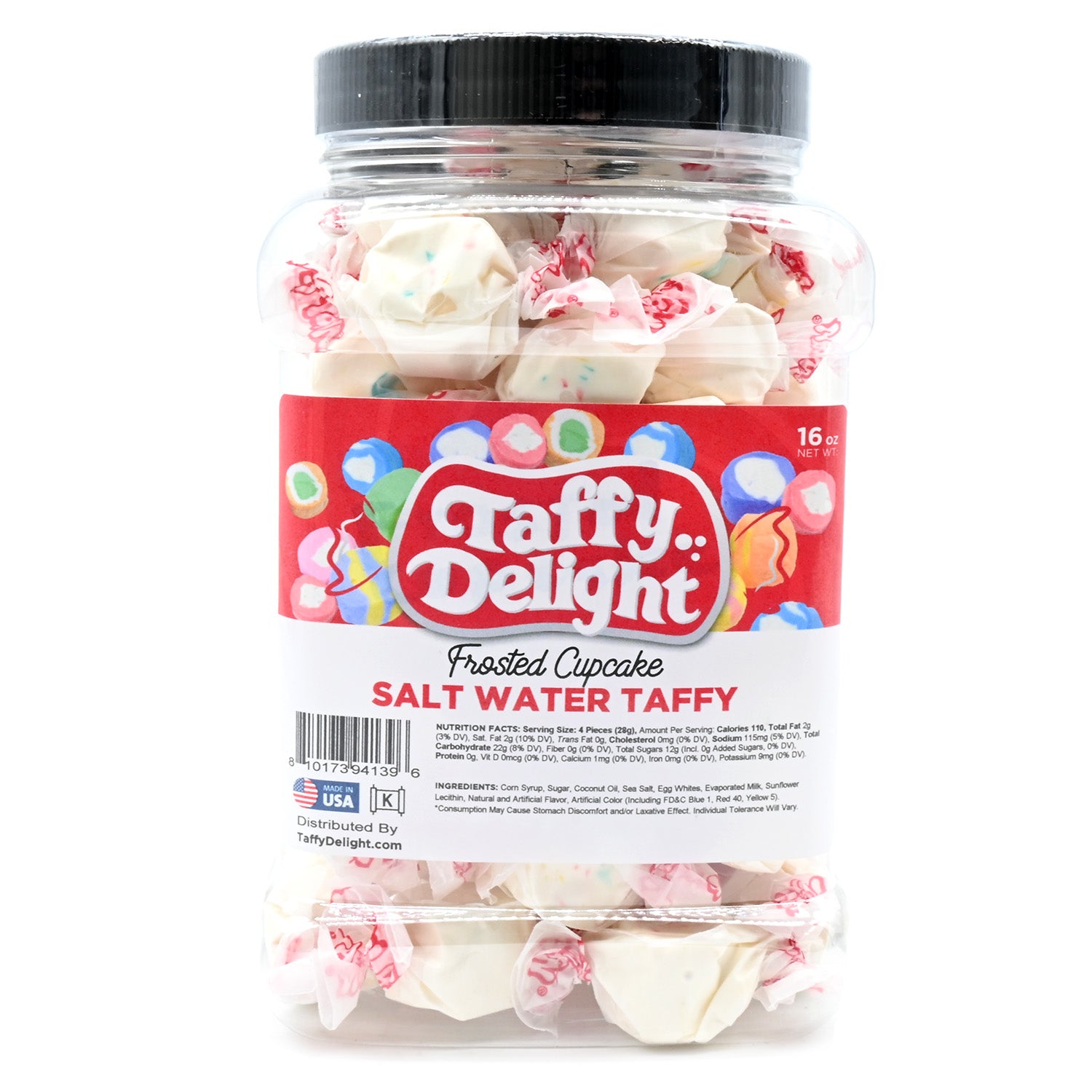 Taffy Delight Frosted Cupcake Salt Water Taffy