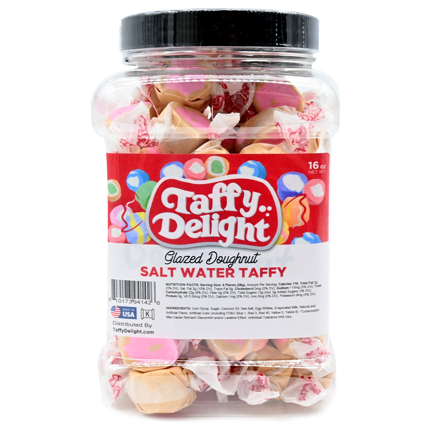 Taffy Delight Glazed Doughnut Salt Water Taffy