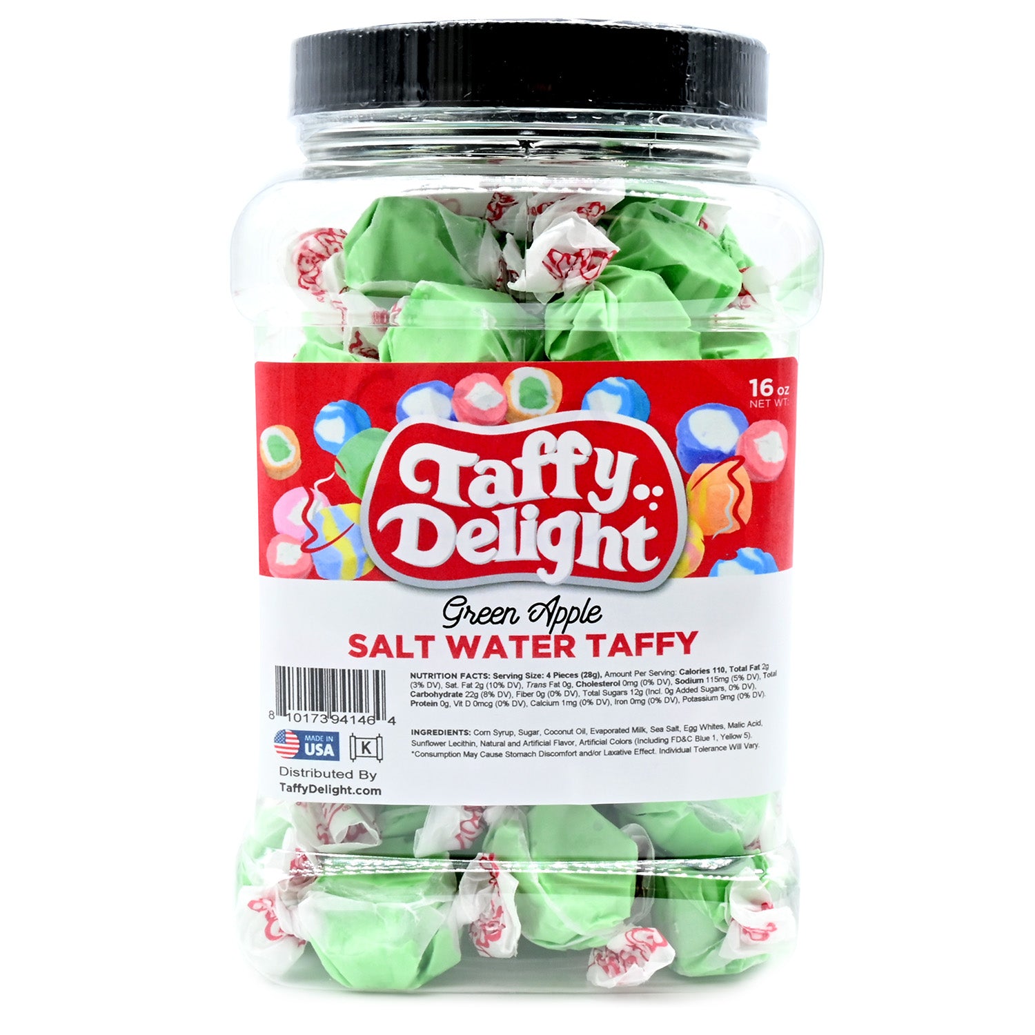 Taffy Delight Green Apple Salt Water Taffy