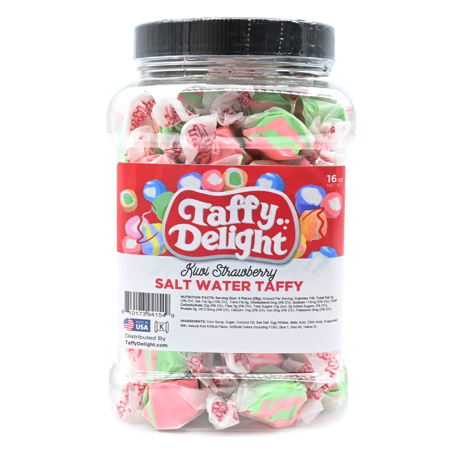 Taffy Delight Kiwi Strawberry Salt Water Taffy