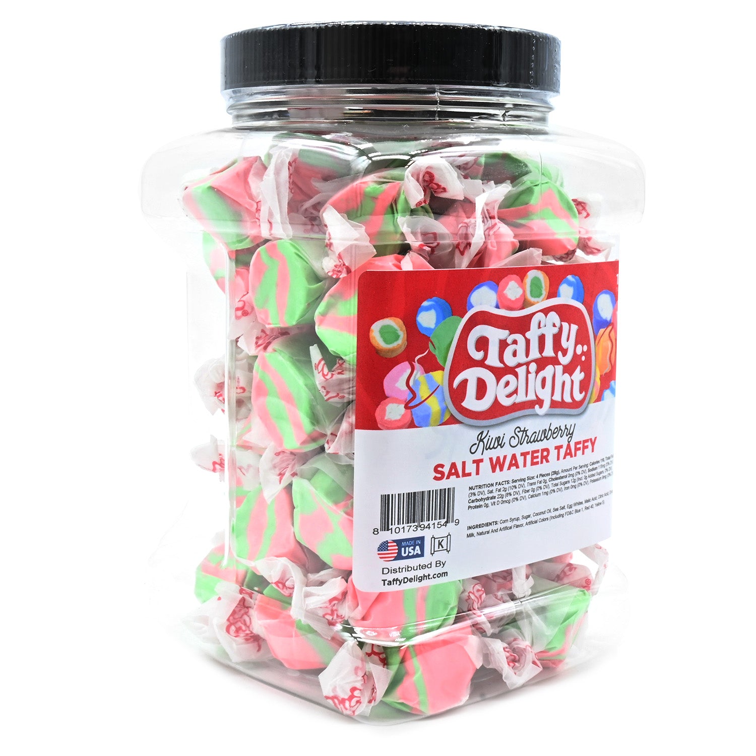 Taffy Delight Kiwi Strawberry Salt Water Taffy