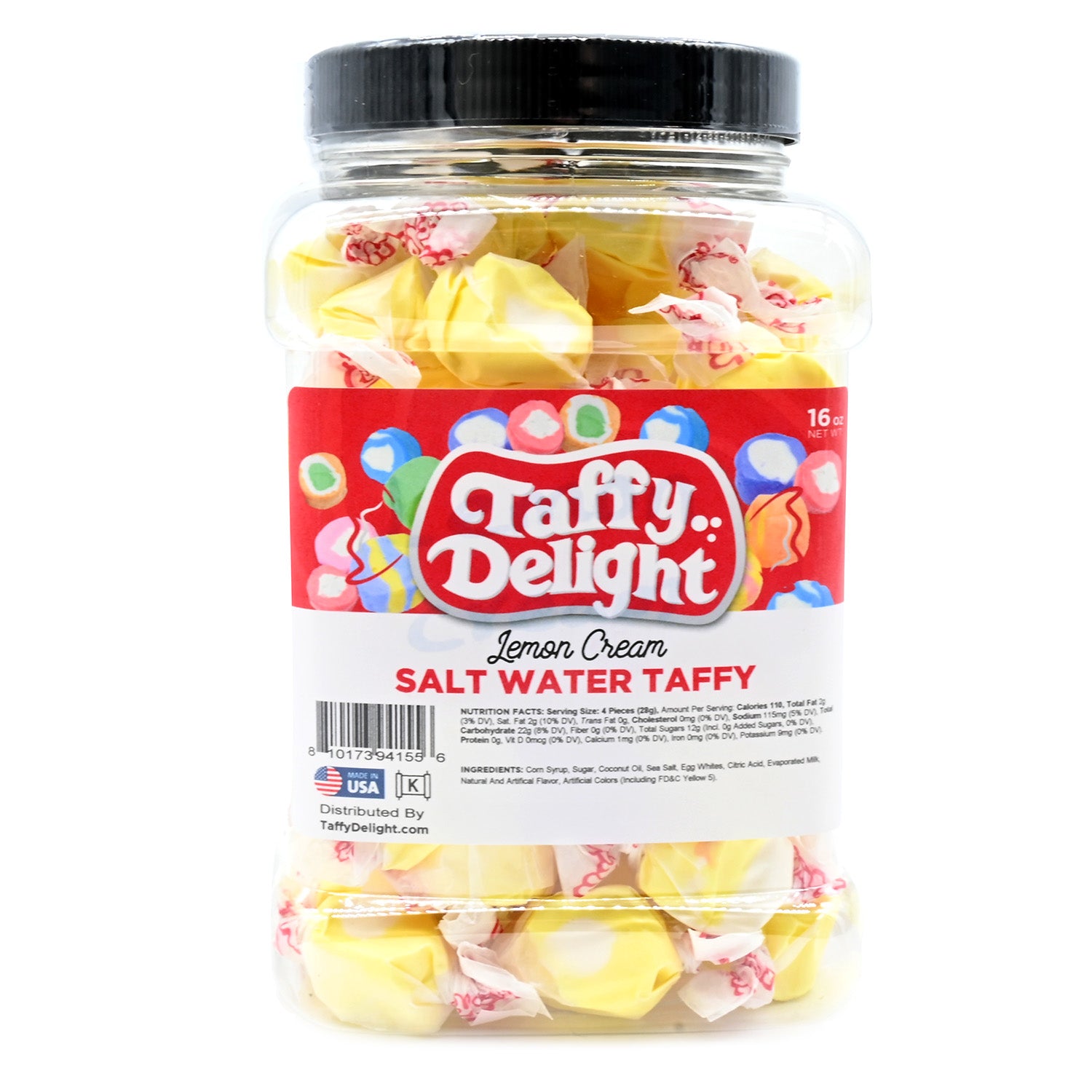 Taffy Delight Lemon Cream Salt Water Taffy