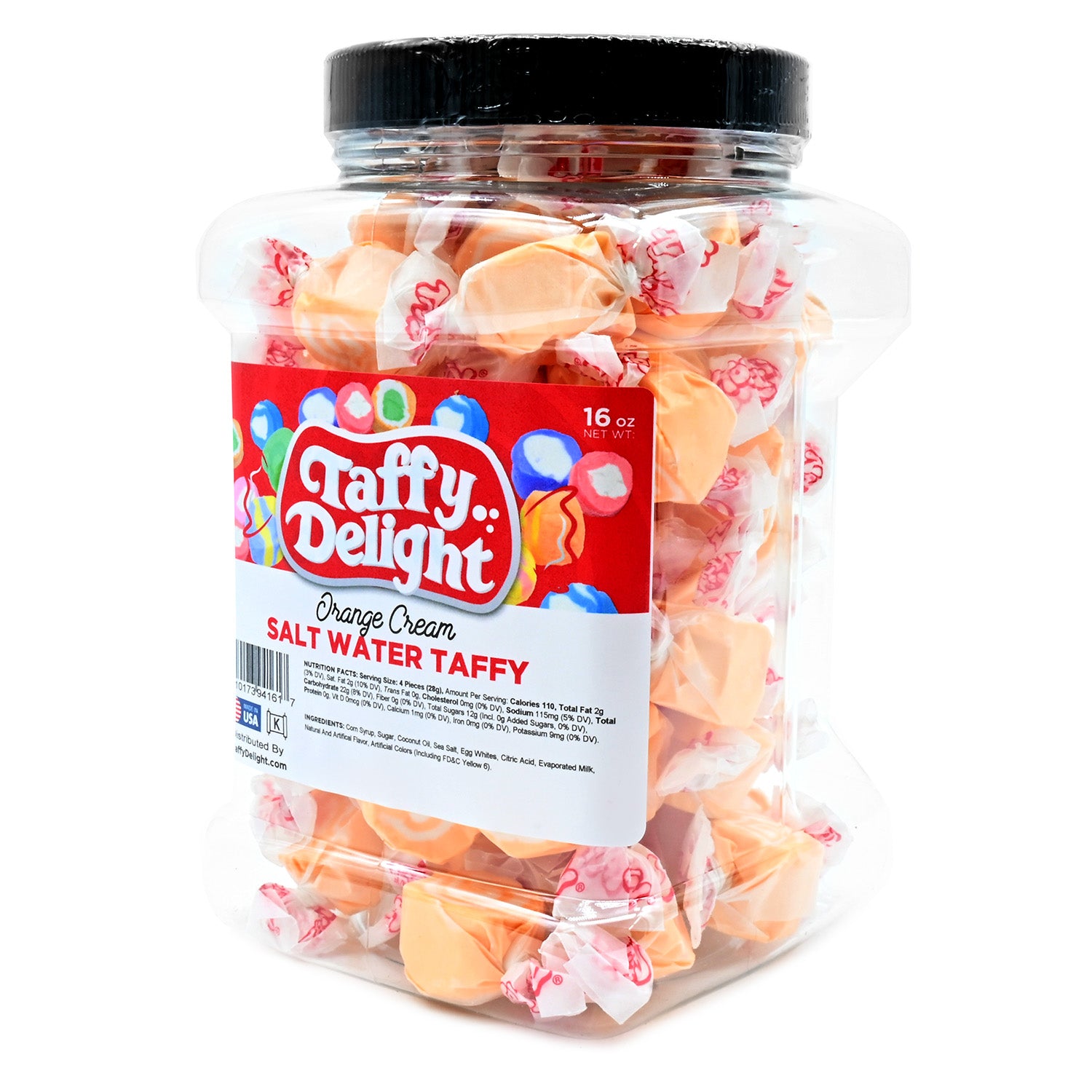 Taffy Delight Orange Cream Salt Water Taffy