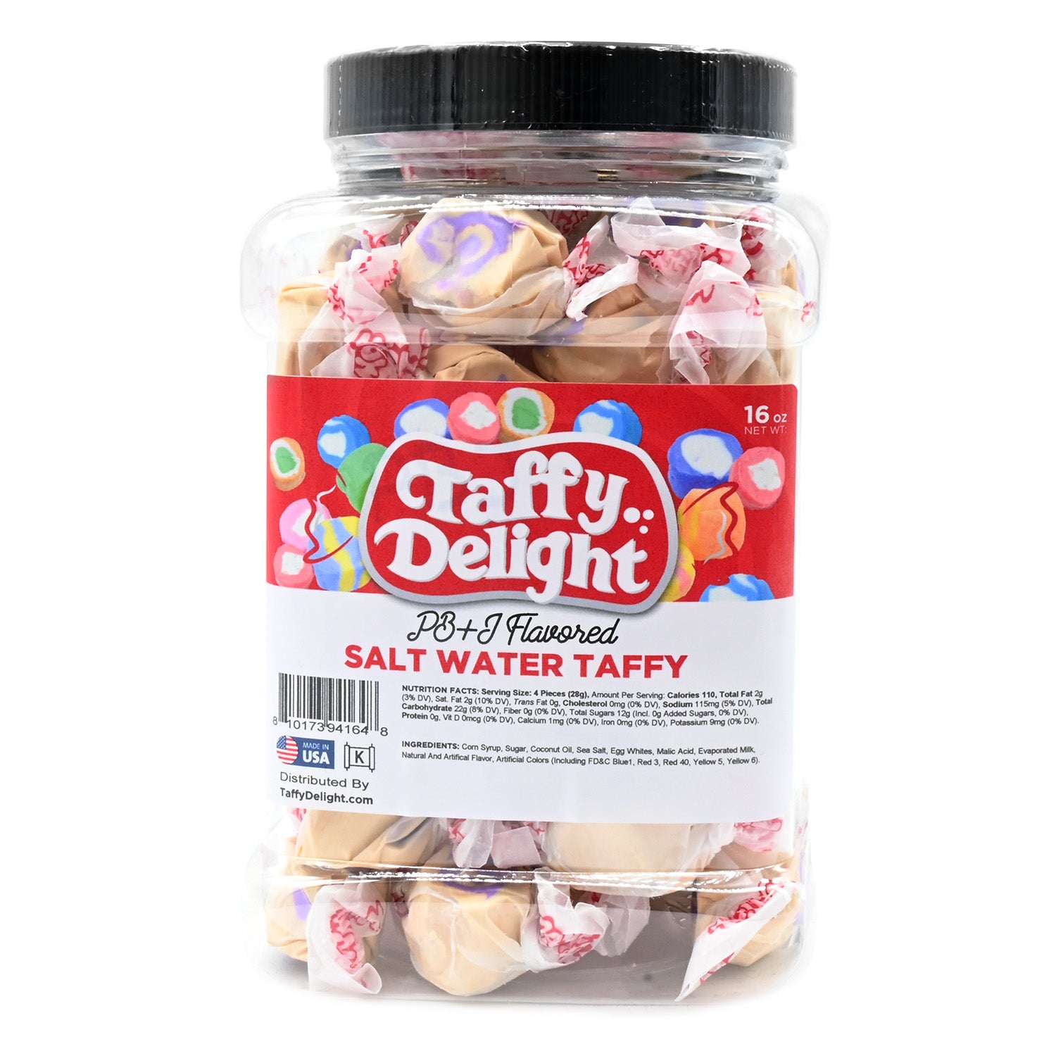 Taffy Delight PBJ Flavor Salt Water Taffy