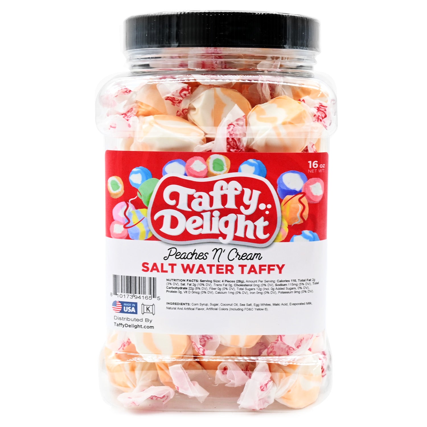 Taffy Delight Peaches n Cream Salt Water Taffy