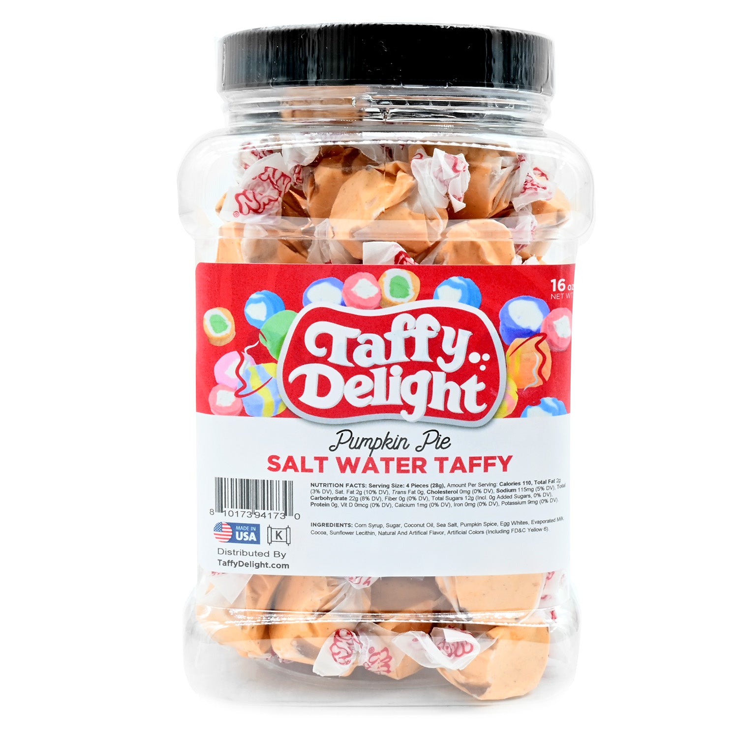 Taffy Delight Pumpkin Pie Salt Water Taffy