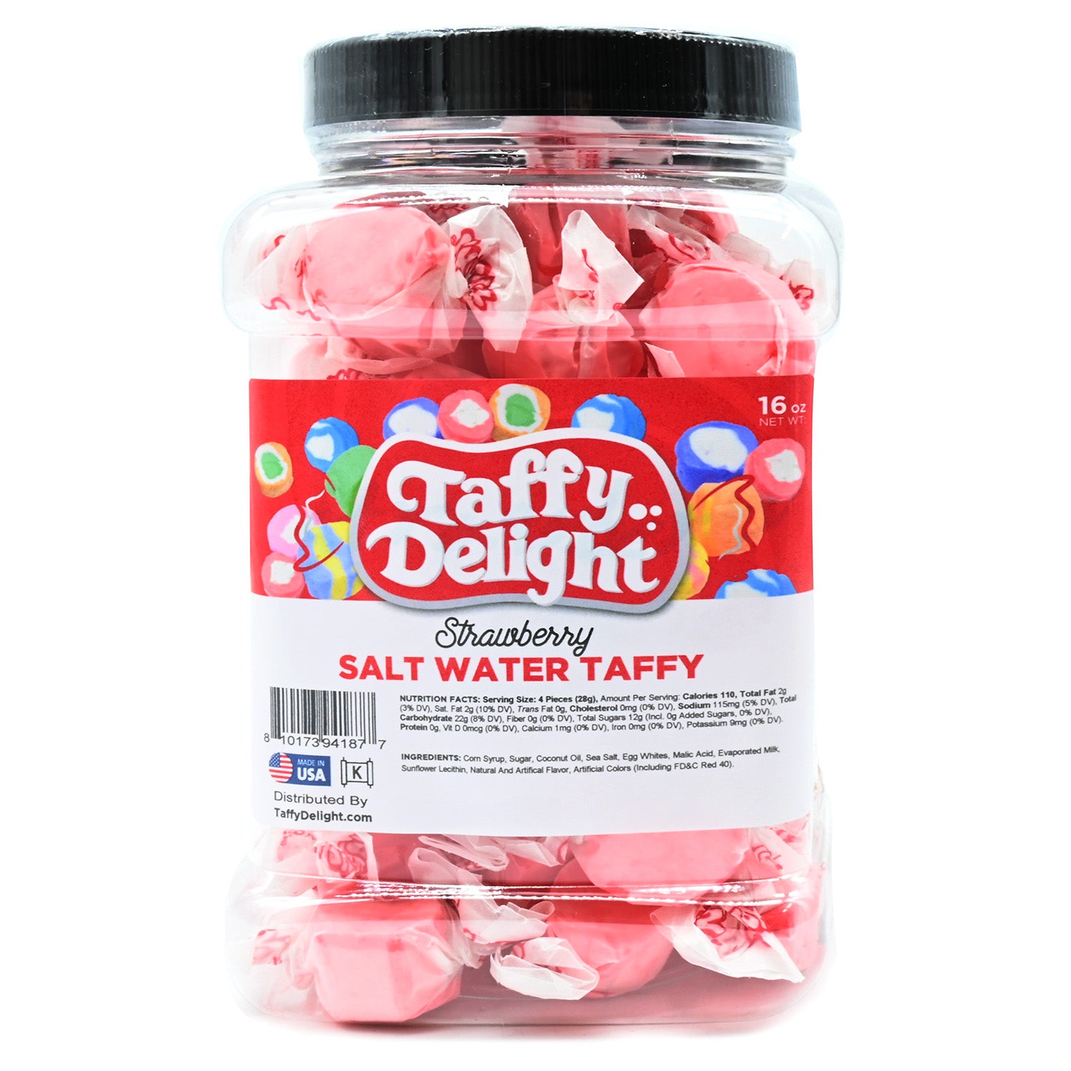 Taffy Delight Strawberry Salt Water Taffy