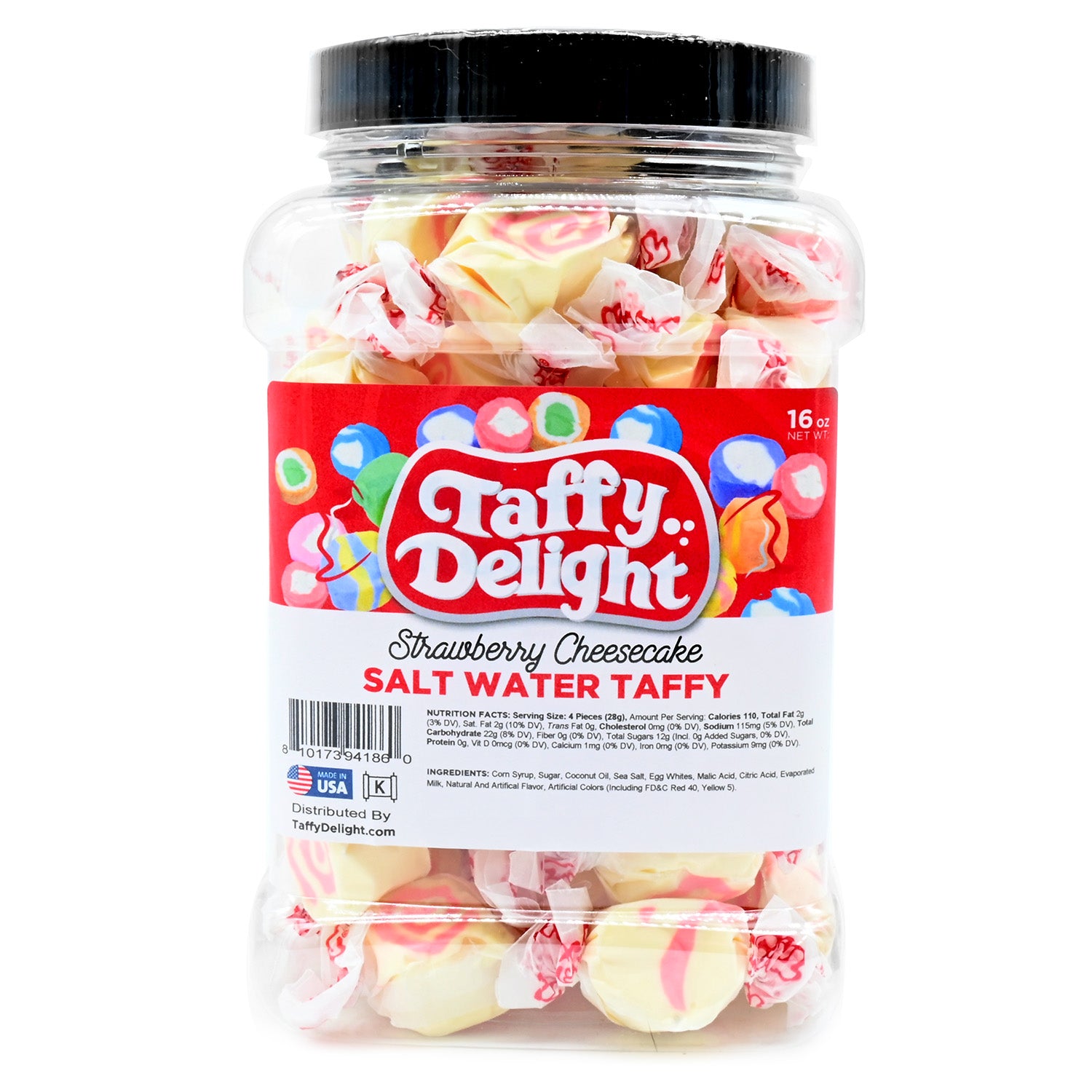 Taffy Delight Strawberry Cheesecake Salt Water Taffy