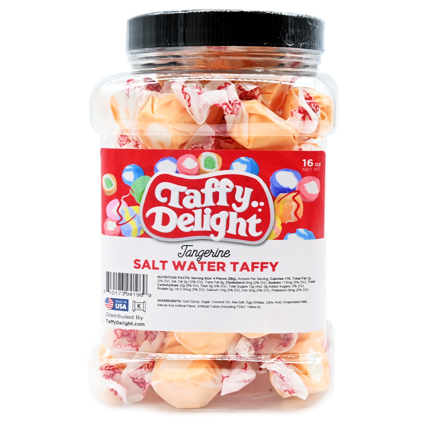 Taffy Delight Tangerine Salt Water Taffy