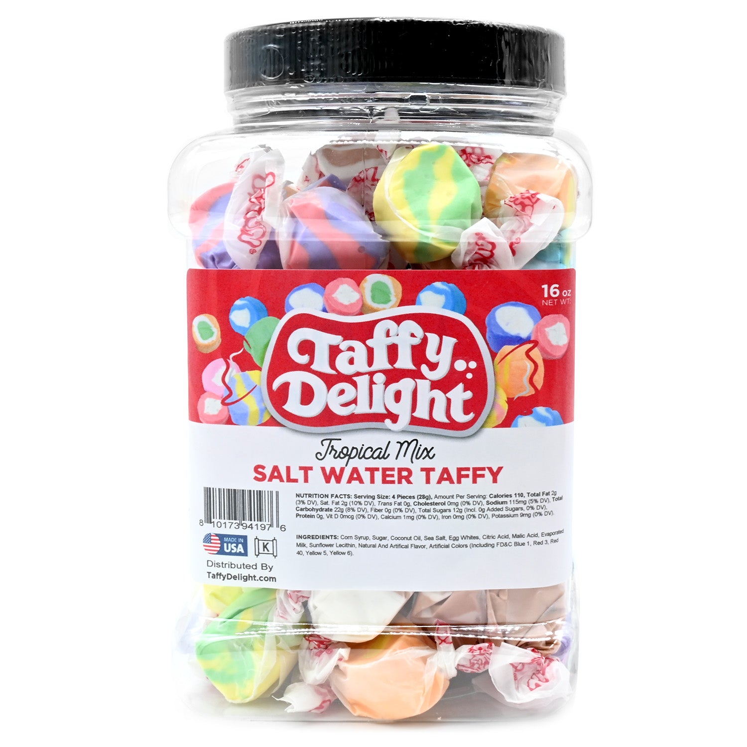 Taffy Delight Tropical Mix Salt Water Taffy