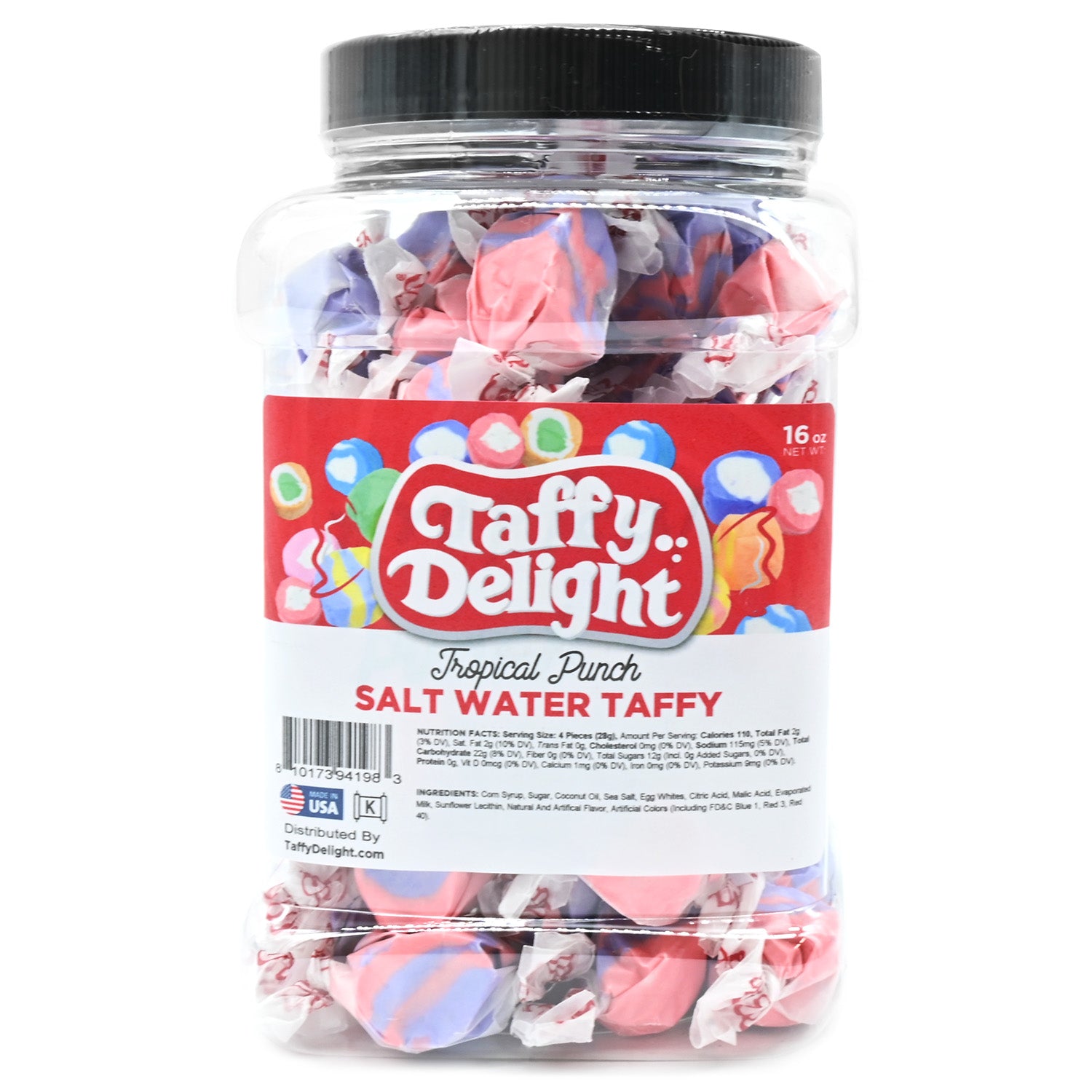 Taffy Delight Tropical Punch Salt Water Taffy