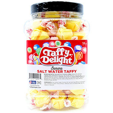 Taffy Delight Butter Salt Water Taffy 16oz Jar